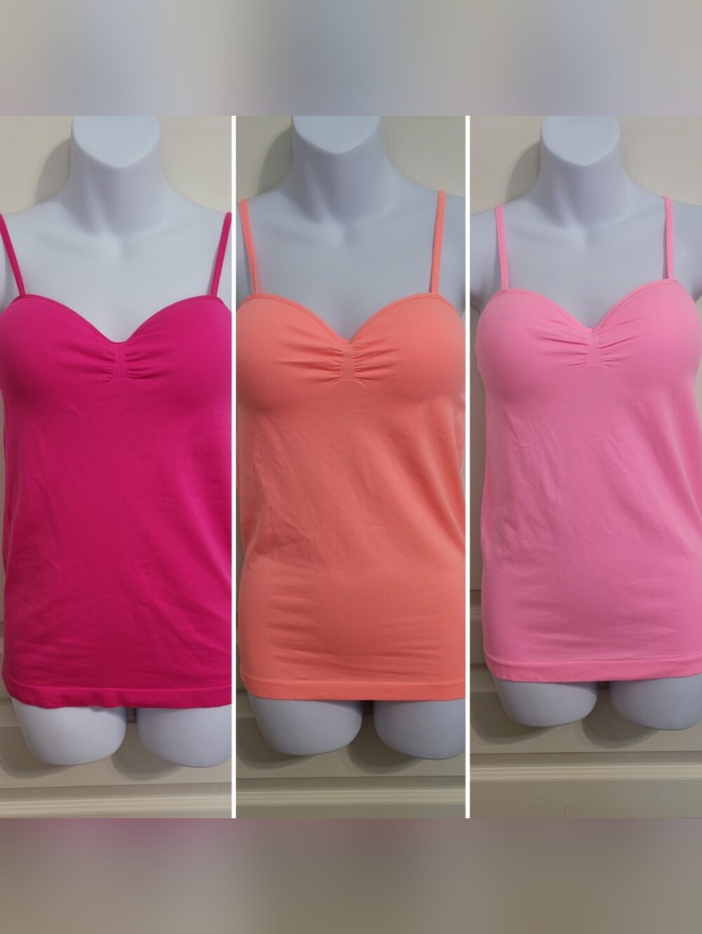 No Boundaries Camisole Spaghetti Strap Top, Bundle Of 3 - Sz L/XL, EUC